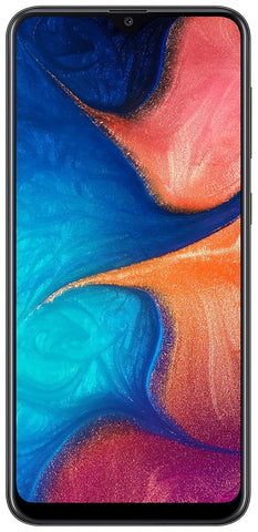 Samsung Galaxy A20 (Black, 3GB RAM, 32GB Storage) - Refurbished