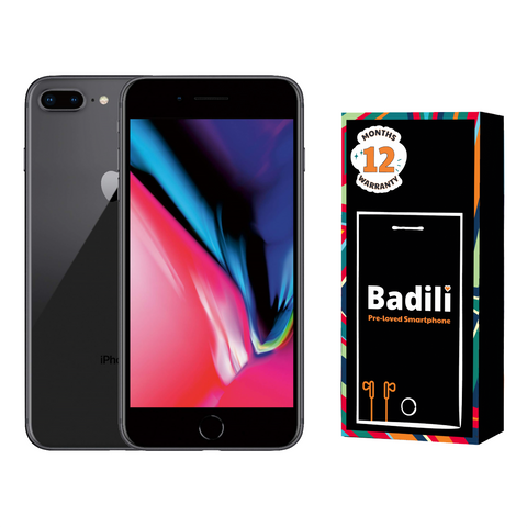 Badili Apple iPhone 8 Plus (White, Black, 3GB RAM, 64GB Storage) - Refurbished