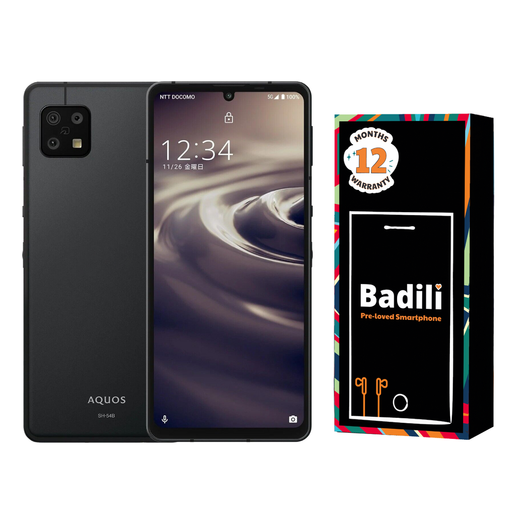 Badili Sharp Aquos Sense 5G(Titanium Black 4GB RAM, 64GB Storage) - Refurbished